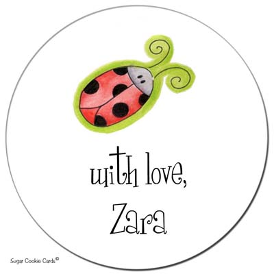 Sugar Cookie Gift Stickers - Bright Bug